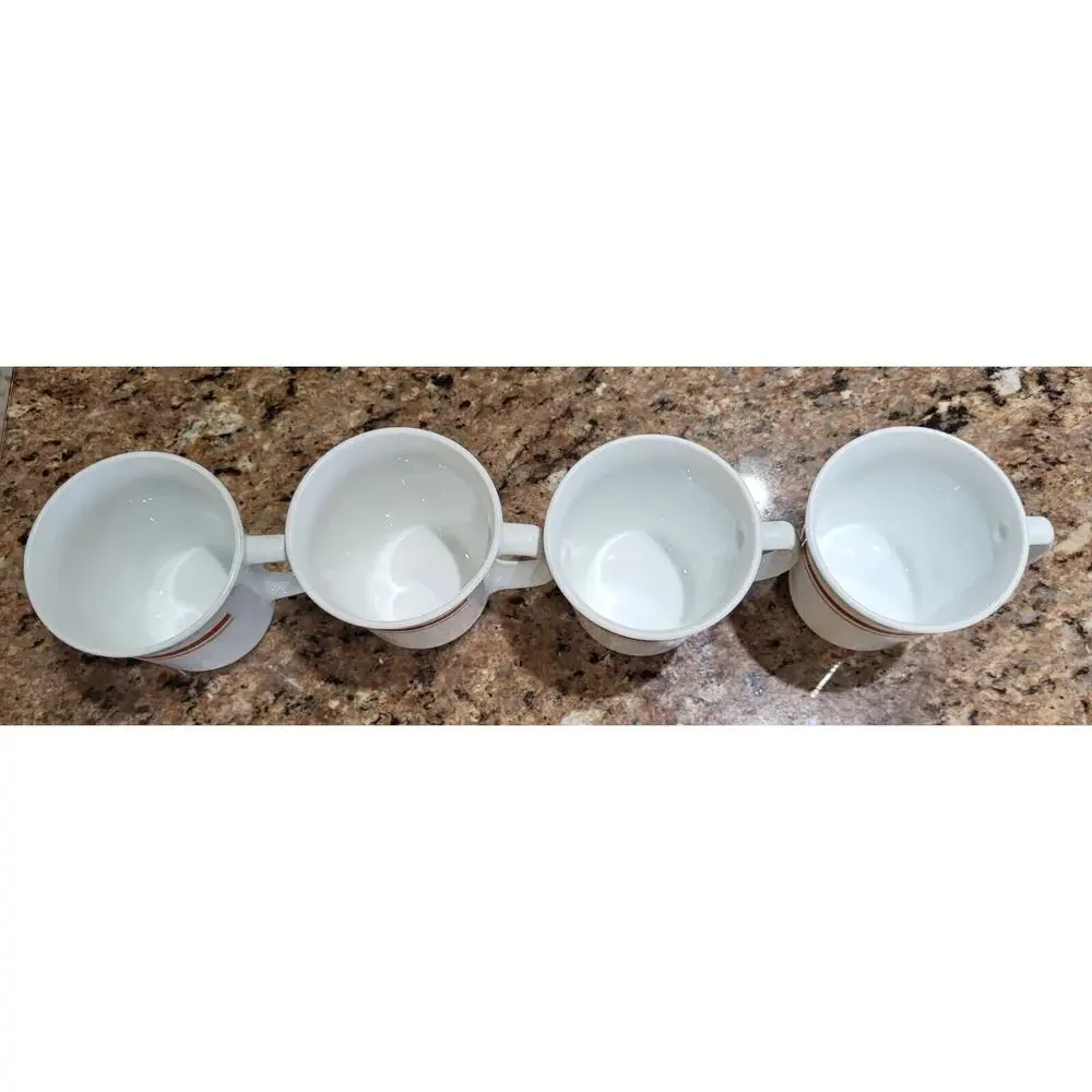 Corelle by Corning Cinnamon Or Chestnut Pattern (Set of 4) Mugs
